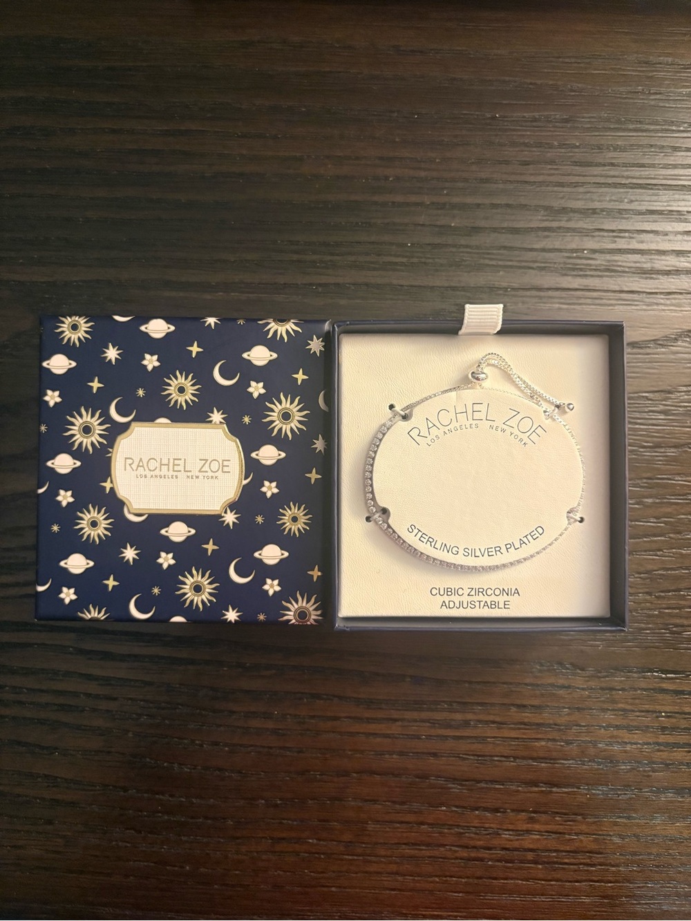 NEW Rachel Zoe adjustable sterling silver bracelet